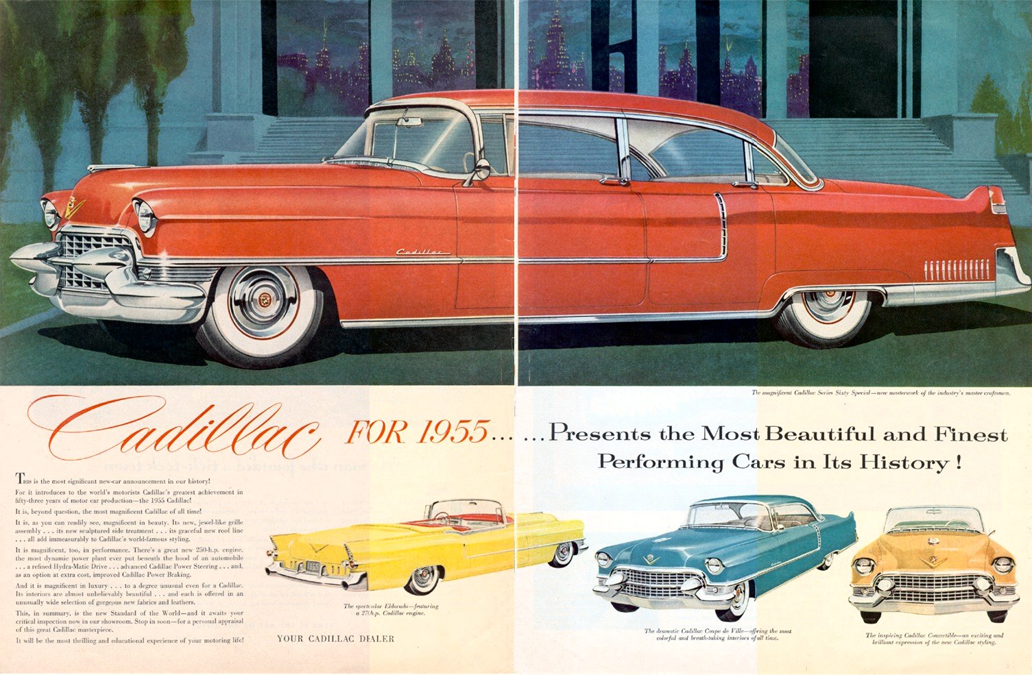 1955 Cadillac Auto Advertising